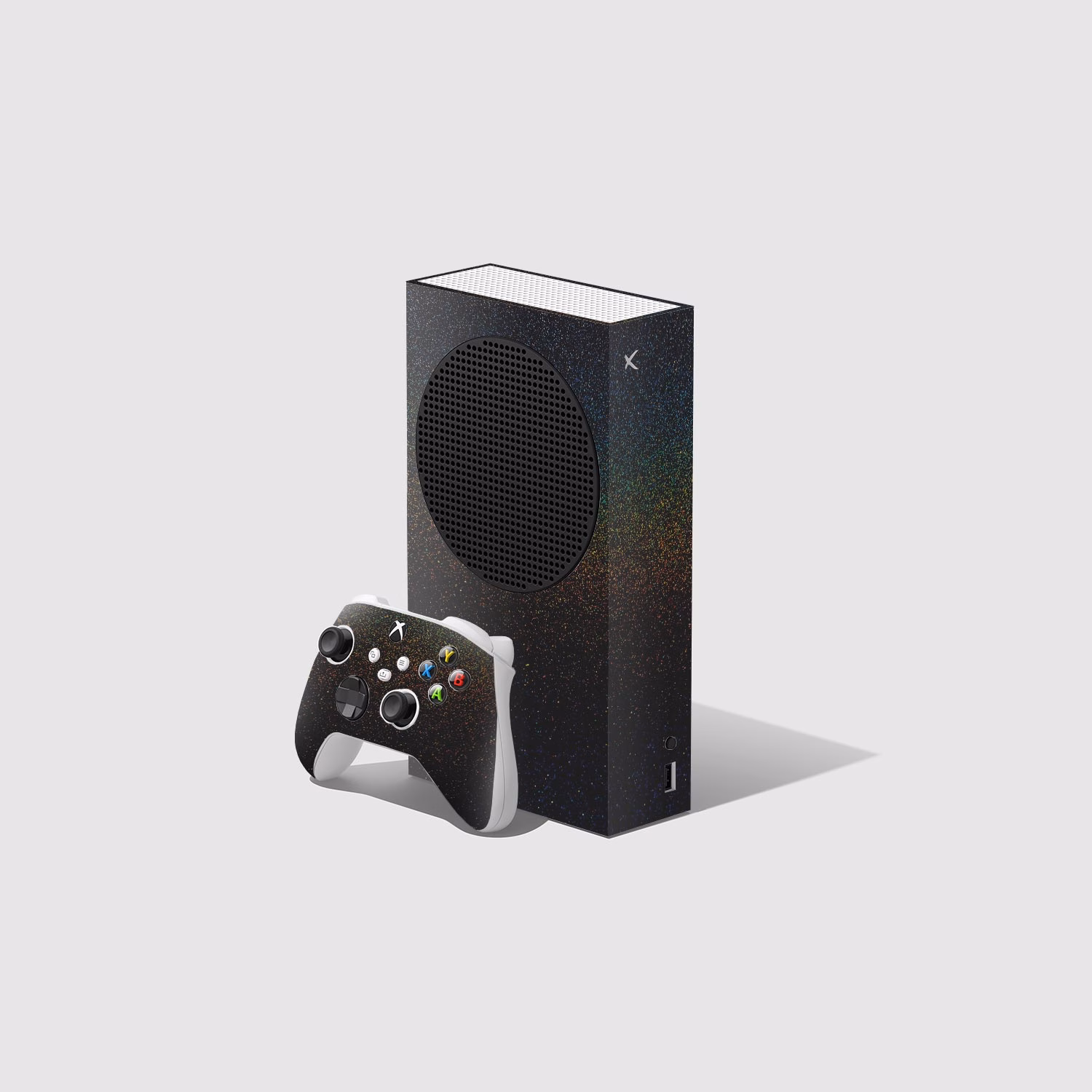 Matte Cosmic Morpheus Xbox Series S Console and Controller Skin Wrap
