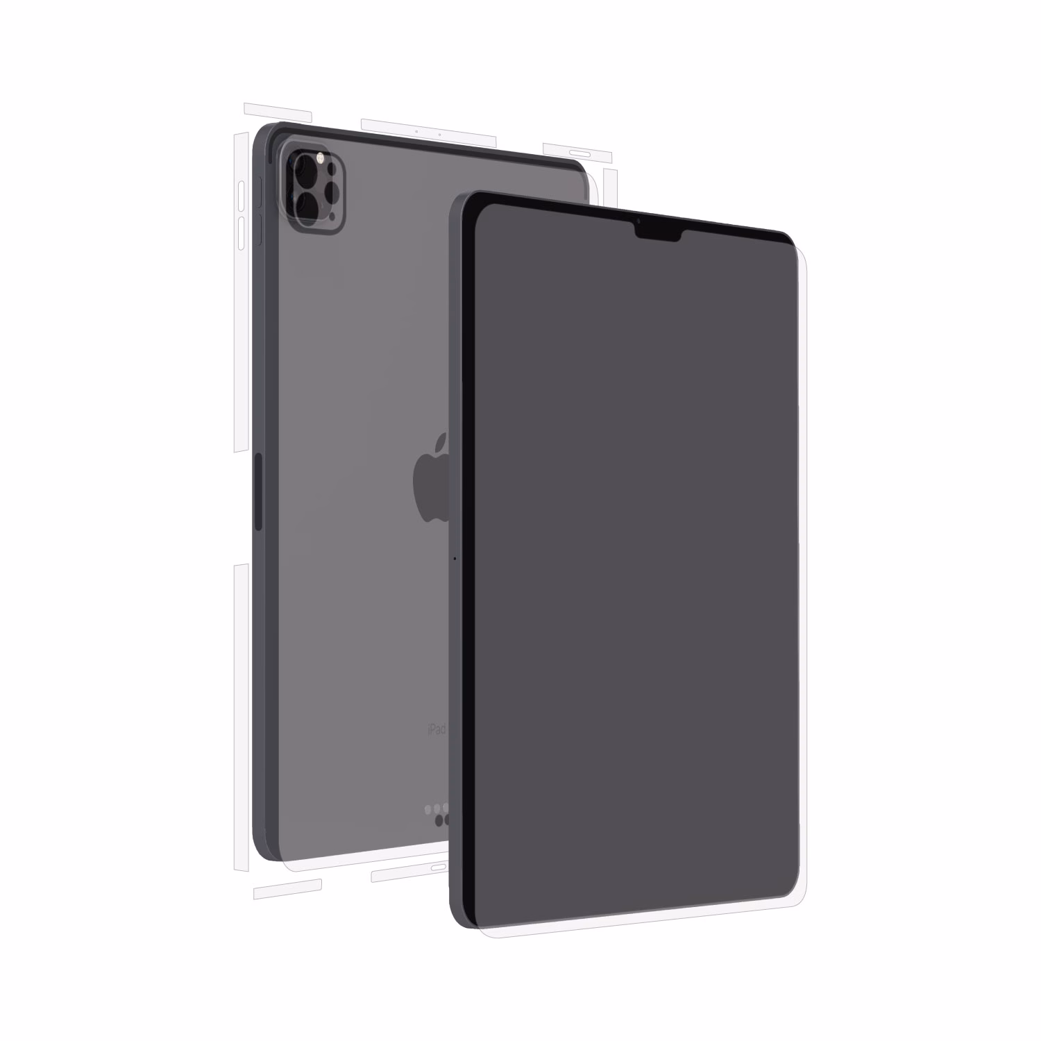 Apple iPad Pro M2 Clear Series Invisible Transparent Skin Wrap