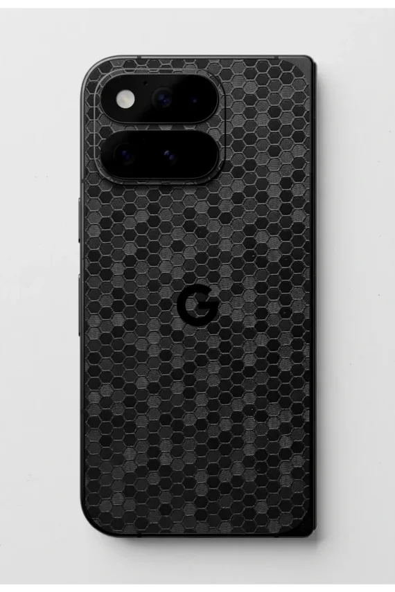 Google Pixel 11 Pro Fold HONEYCOMB Series Honeycomb Black easy-to-apply with logo skin-wrap-ultraskinz