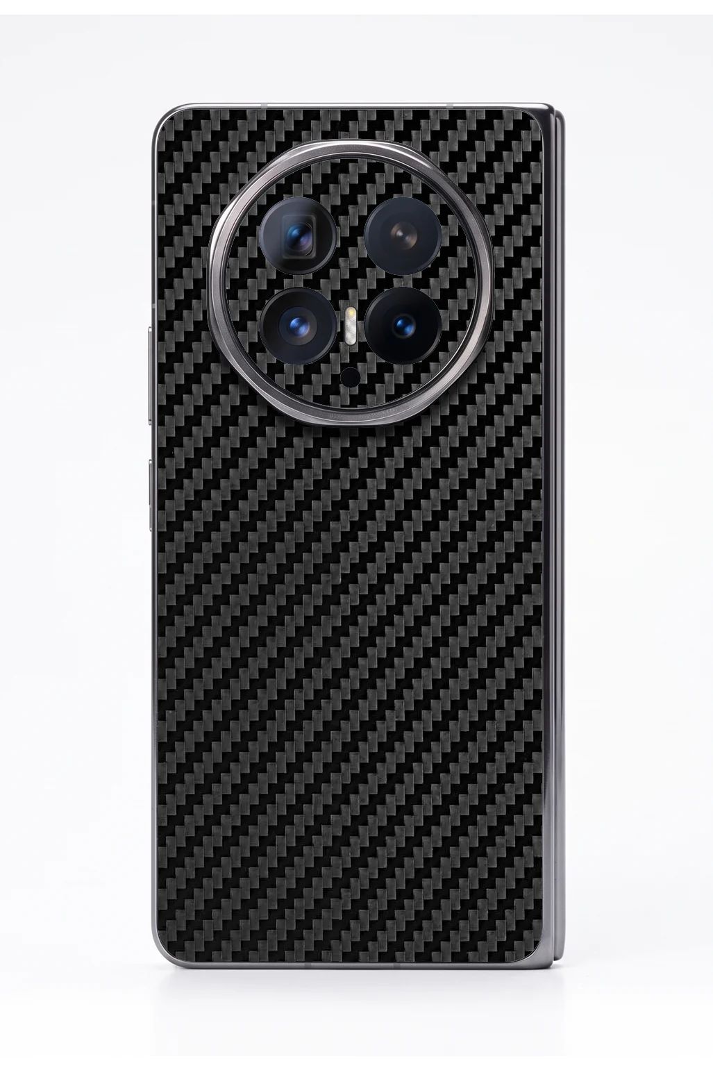 Honor Magic V6 CARBON Serie Skin - Schwarz Carbon, Nur Rückseite (einfach anzubringen)