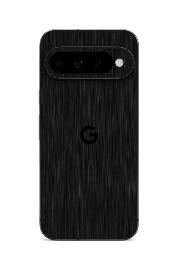 Google Pixel 11 Pro XL BRUSHED METALLIC Series Black Titanium easy-to-apply with logo skin-wrap-ultraskinz