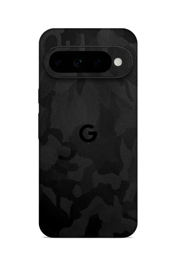 Google Pixel 11 Pro XL CAMO Series Camo Black full-coverage with logo skin-wrap-ultraskinz