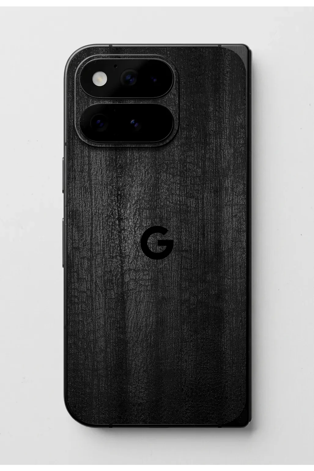 Google Pixel 11 Pro Fold WOOD Series Char easy-to-apply with logo skin-wrap-ultraskinz